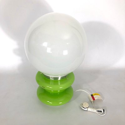 Large Green Murano Glass Table Lamp from Stilux Milano, 1960s-OT-1059123