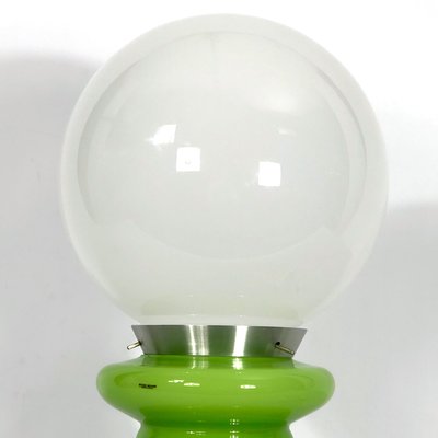 Large Green Murano Glass Table Lamp from Stilux Milano, 1960s-OT-1059123