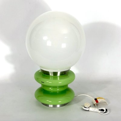 Large Green Murano Glass Table Lamp from Stilux Milano, 1960s-OT-1059123