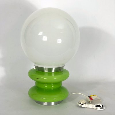 Large Green Murano Glass Table Lamp from Stilux Milano, 1960s-OT-1059123