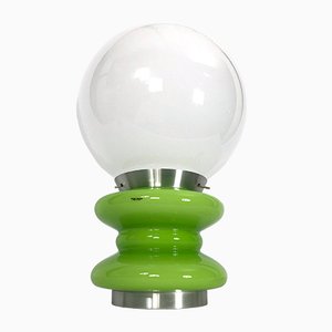 Large Green Murano Glass Table Lamp from Stilux Milano, 1960s-OT-1059123