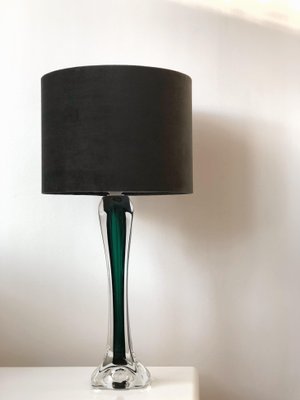 Large Green Table Lamp from Flygsfors, 1950s-ARN-786125