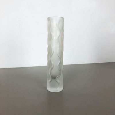 Large Hand Blown Brutalist Glass Vase from Peill and Putzler, Germany, 1970s-QZ-1151884