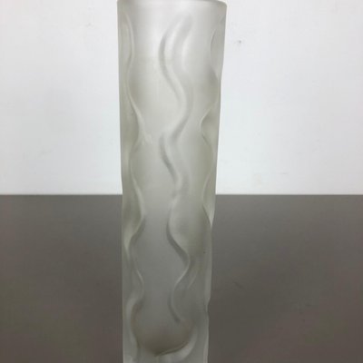 Large Hand Blown Brutalist Glass Vase from Peill and Putzler, Germany, 1970s-QZ-1151884