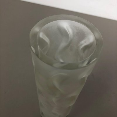 Large Hand Blown Brutalist Glass Vase from Peill and Putzler, Germany, 1970s-QZ-1151884