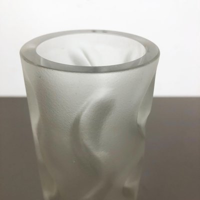 Large Hand Blown Brutalist Glass Vase from Peill and Putzler, Germany, 1970s-QZ-1151884