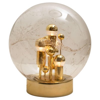 Large Hand Blown Bubble Glass Table Lamp from Doria, 1970s-VDW-1042585