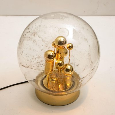 Large Hand Blown Bubble Glass Table Lamp from Doria, 1970s-VDW-1042585