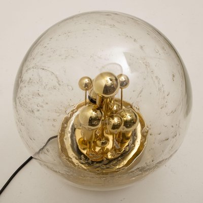 Large Hand Blown Bubble Glass Table Lamp from Doria, 1970s-VDW-1042585