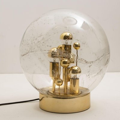 Large Hand Blown Bubble Glass Table Lamp from Doria, 1970s-VDW-1042585