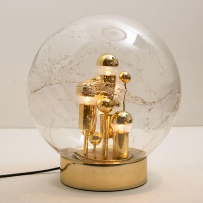 Large Hand Blown Bubble Glass Table Lamp from Doria, 1970s-VDW-1042585