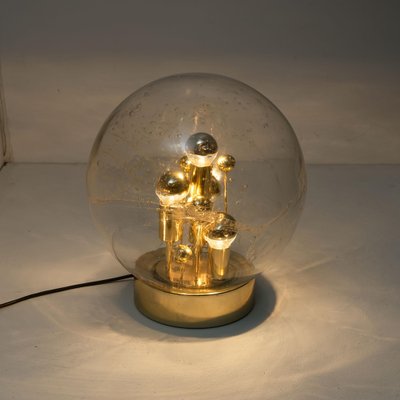 Large Hand Blown Bubble Glass Table Lamp from Doria, 1970s-VDW-1042585