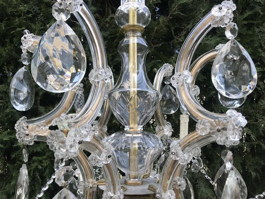 Large Hand Cut Maria Teresa Crystal Chandelier, 1950s-WQQ-1284273