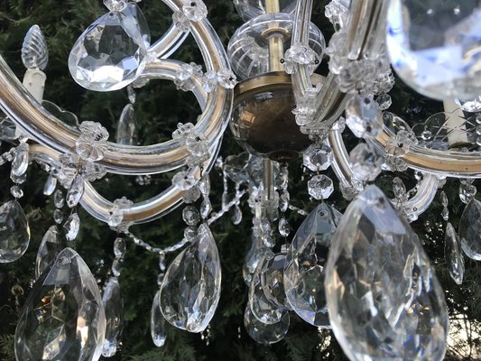 Large Hand Cut Maria Teresa Crystal Chandelier, 1950s-WQQ-1284273