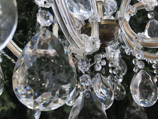 Large Hand Cut Maria Teresa Crystal Chandelier, 1950s-WQQ-1284273