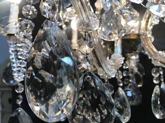 Large Hand Cut Maria Teresa Crystal Chandelier, 1950s-WQQ-1284273