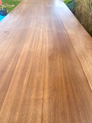 Large Handcrafted Meeting or Dining Table, 1970s-WZZ-743502