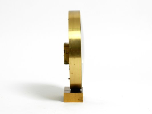 Large Heavy Battery-Operated Brass World Clock by Heinrich Johannes Möller for Kienzle, 1978-RR-2043162