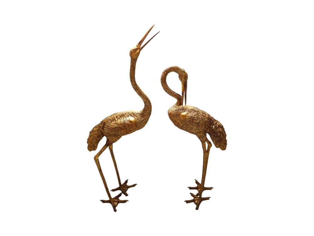 Large Herons, 1950s, Set of 2