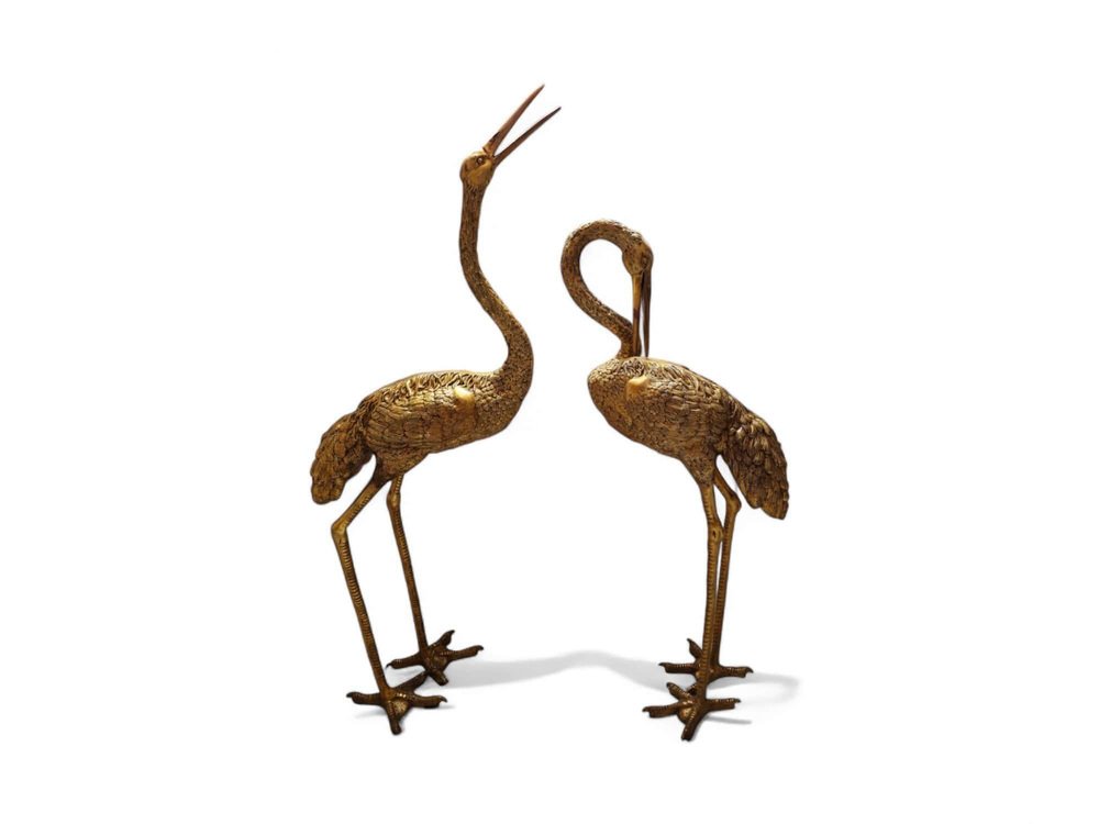 Large Herons, 1950s, Set of 2