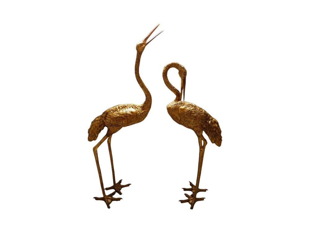 Large Herons, 1950s, Set of 2