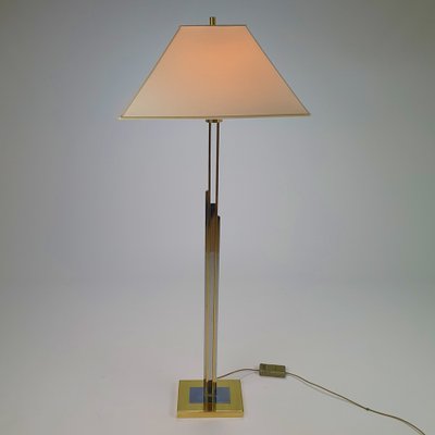 Large Hollywood Regency Brass Floor Lamp, 1970s-RMX-970397