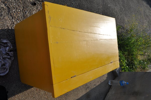 Large Hungarian Farmhouse Linen Chest, 1940s-OXJ-674190