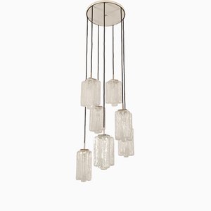 Large Ice Glass Granada Cascading Chandelier from Kalmar-AX-838563