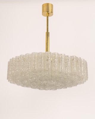 Large Ice Glass Tubes Chandelier from Doria, 1960s-UGR-1324646