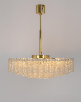 Large Ice Glass Tubes Chandelier from Doria, 1960s-UGR-1324646