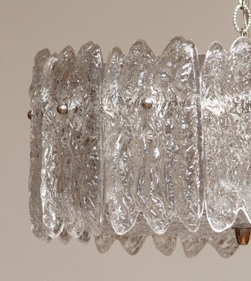 Large Ice Sculpted Crystal Pendant by Carl Fagerlund for Orrefors, Sweden, 1960s-JE-956540