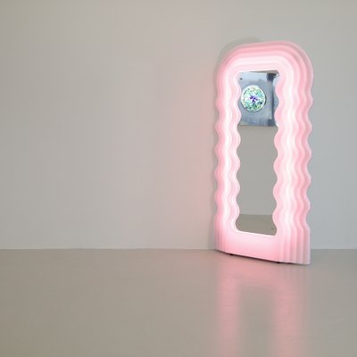 Large Illuminated Floor Mirror by Ettore Sottsass for Poltronova, 1970s-INL-1813706