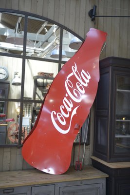 Large Illuminated Metal Coca Cola Sign, 1980s-NEN-2043283