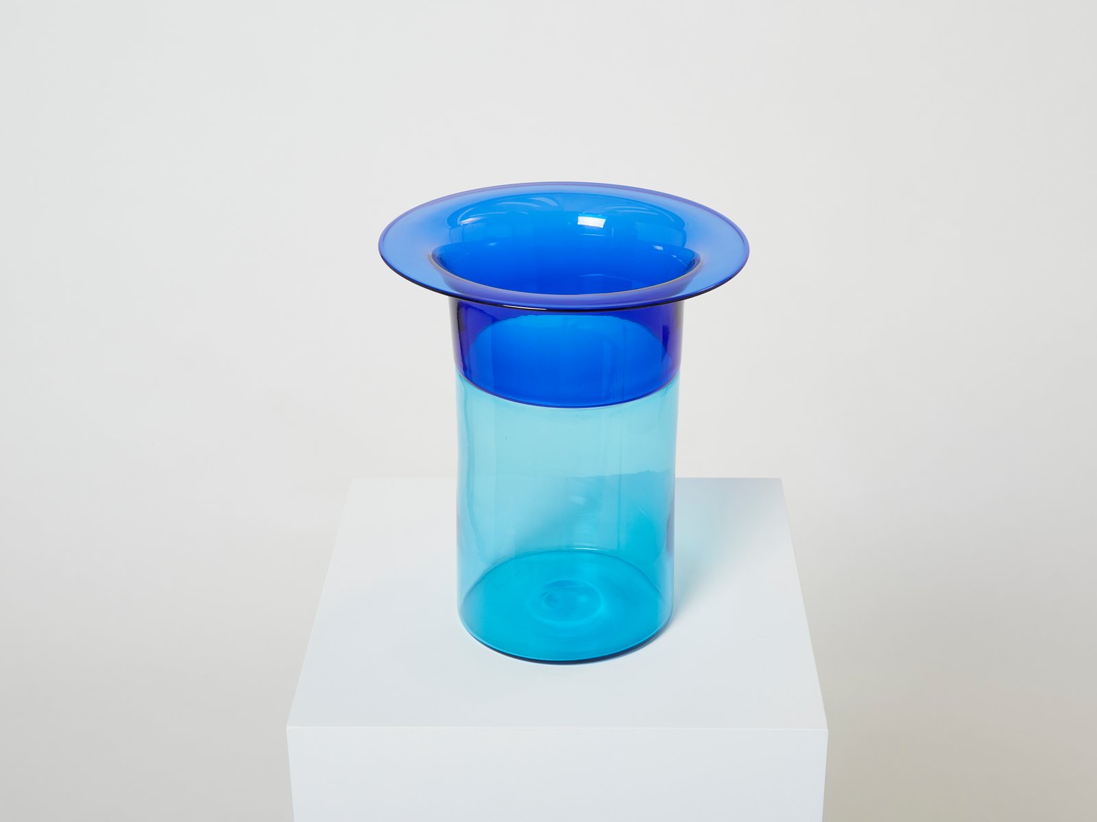 Large Incalmo Murano Glass Vase by Luciano Gaspari for Salviati, 1970