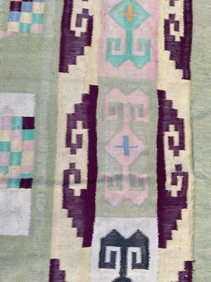 Large Indian Dhurrie Flat-Woven Rug-YMM-1061727