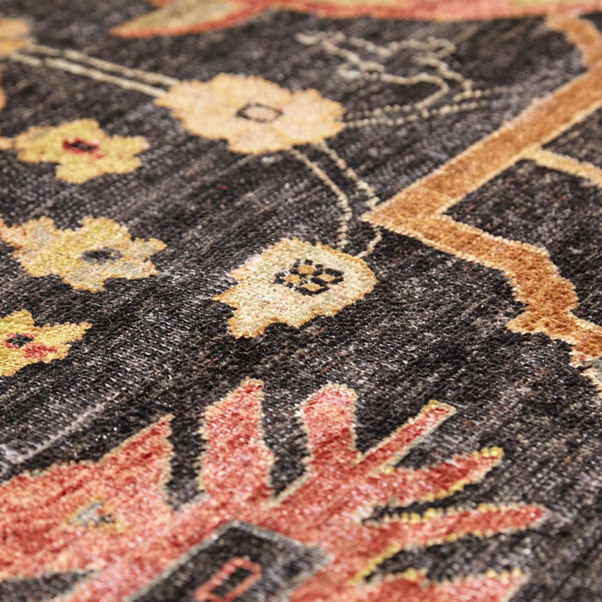 Large Indian Hand-Knotted Wool Rug, 2013