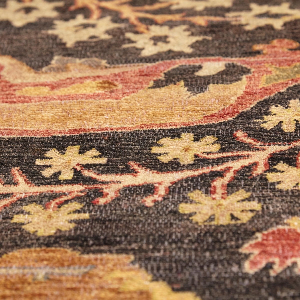 Large Indian Hand-Knotted Wool Rug, 2013