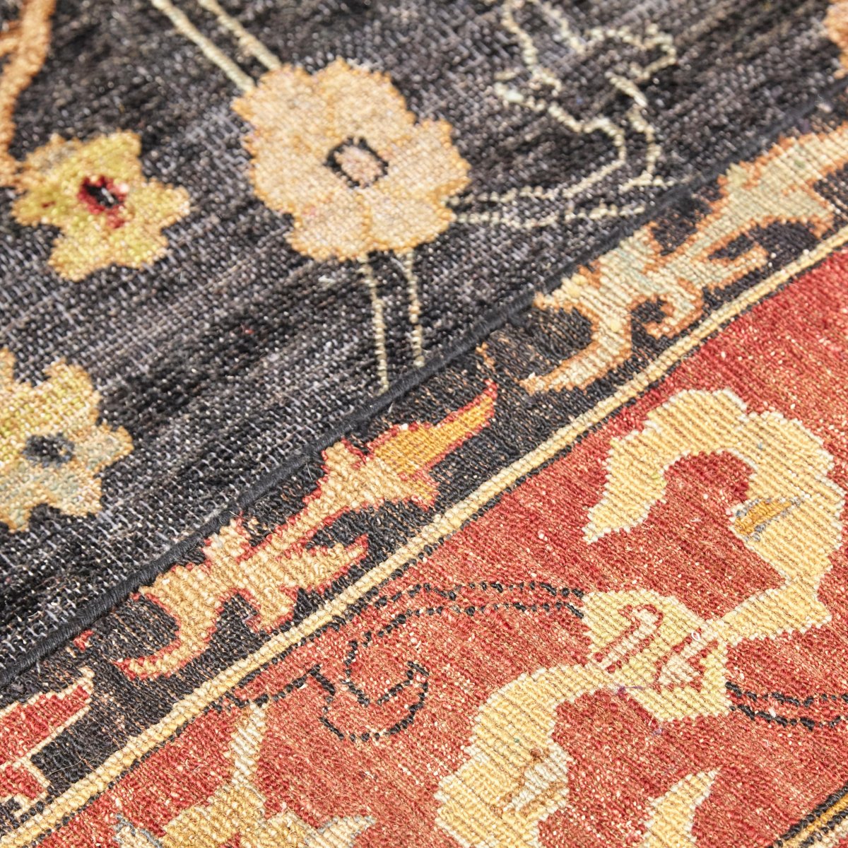 Large Indian Hand-Knotted Wool Rug, 2013