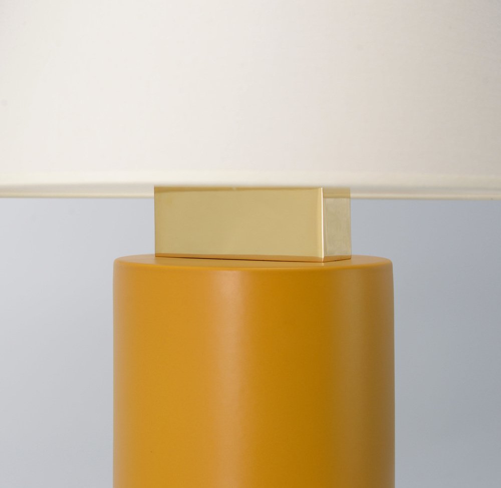 Large Indian Yellow Bolet Table Lamp by Eo Ipso Studio