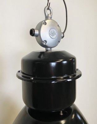 Large Industrial Black Factory Lamp from Elektrosvit, 1960s-CGF-933397