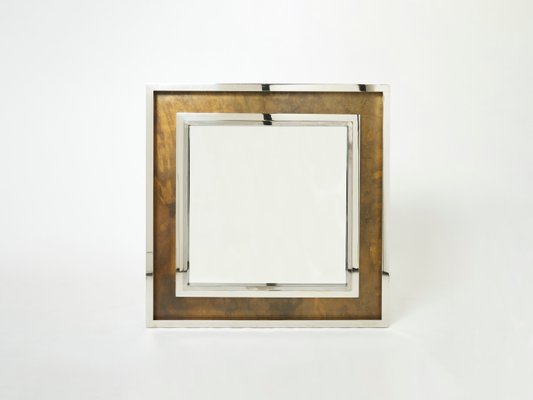 Large Industrial Chrome Copper Metal Mirror from Belgo Chrom, 1970s-YJA-1251600