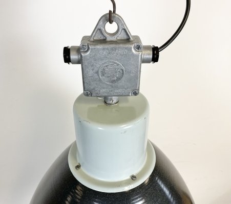 Large Industrial Enamel Factory Pendant Lamp from Elektrosvit, 1960s-CGF-1260653