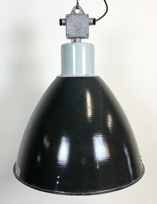 Large Industrial Enamel Factory Pendant Lamp from Elektrosvit, 1960s-CGF-1260653