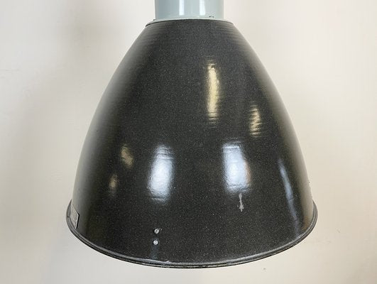 Large Industrial Enamel Factory Pendant Lamp from Elektrosvit, 1960s-CGF-1260653