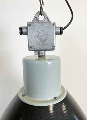 Large Industrial Enamel Factory Pendant Lamp from Elektrosvit, 1960s-CGF-1260653