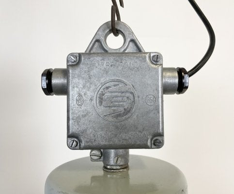 Large Industrial Enamel Factory Pendant Lamp from Elektrosvit, 1960s-CGF-1260653