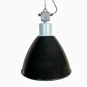 Large Industrial Enamel Factory Pendant Lamp from Elektrosvit, 1960s-CGF-1260653