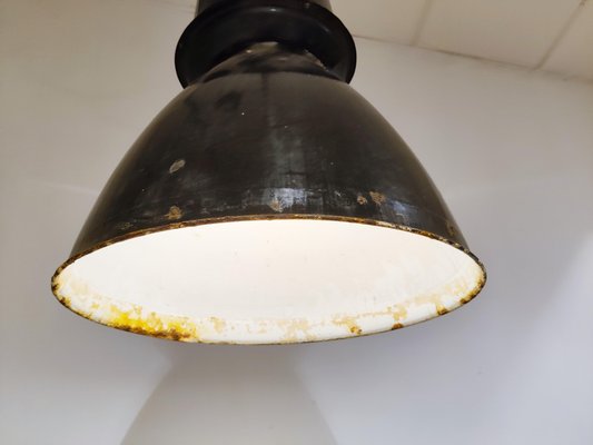 Large Industrial Enamel Lamp, 1950s-IRH-999405