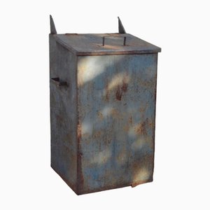 Large Industrial Metal Trash Can, 1960s-AIU-2032500