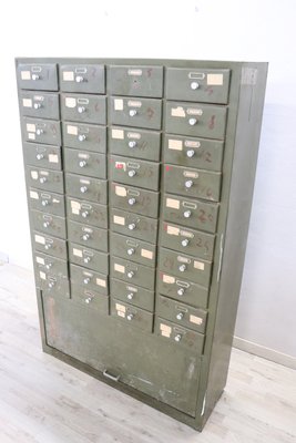 Large Industrial Multi Drawers in Metal, 1940s-DCO-1111955